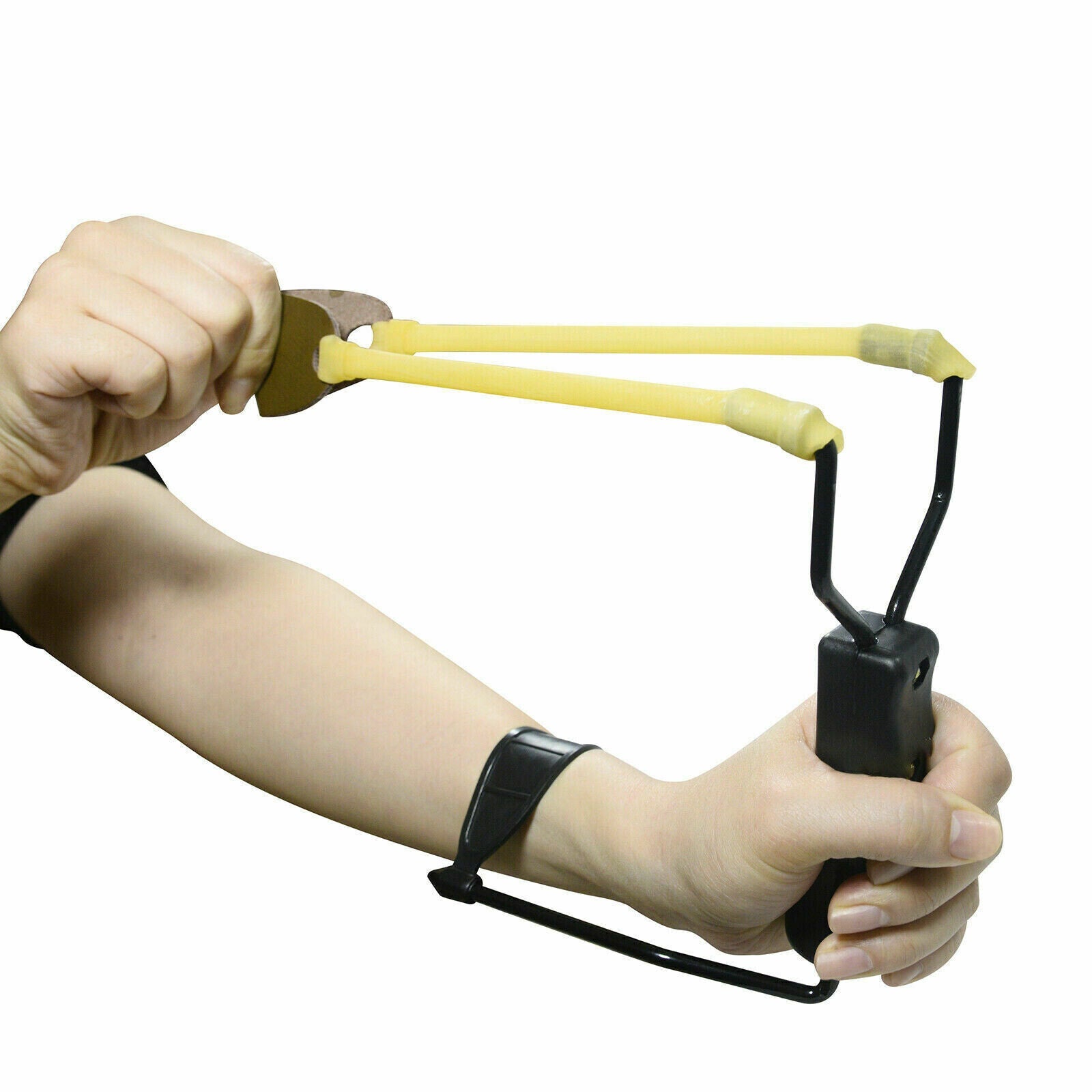 Collapsible Wrist Slingshot with Foldable Design