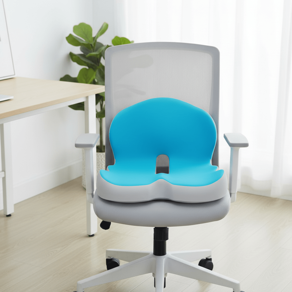 Ergonomic Memory Foam Seat Cushion for Enhanced Back Comfort