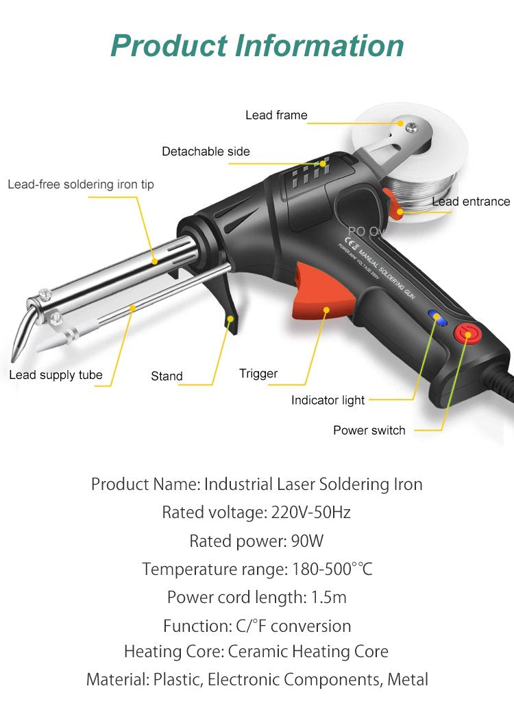 Electric Welding Tool | Quick 20s Heat-Up | Dual Weld & Cut | Comfortable Grip