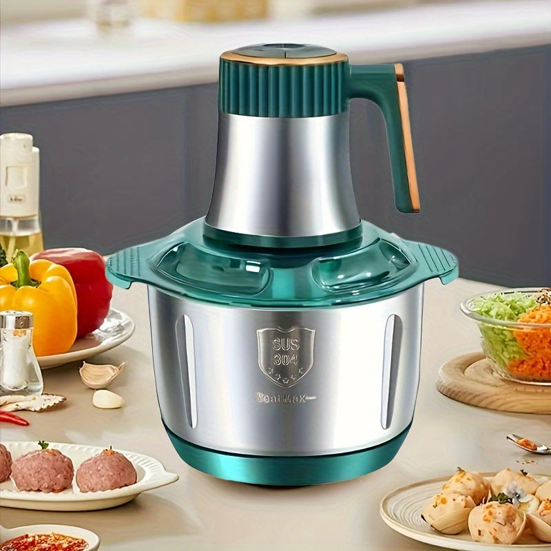 Stainless Steel Food Processor - High-Speed Meat Grinder & Veggie Chopper (5L)
