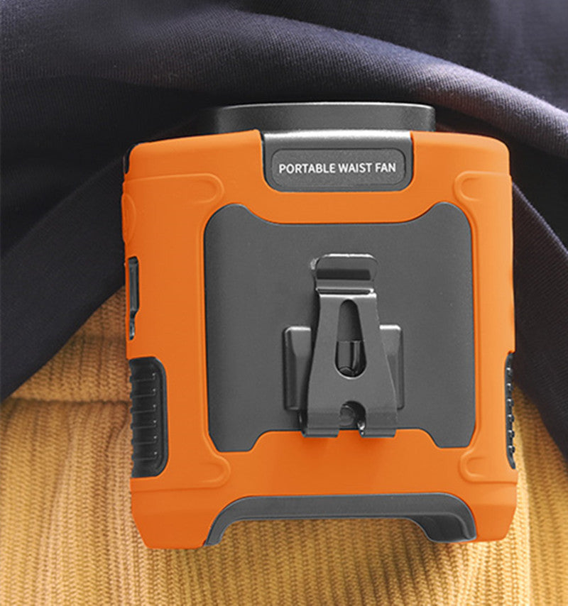 Waist-Attached Portable Cooling Fan with Multi-Speed and Light