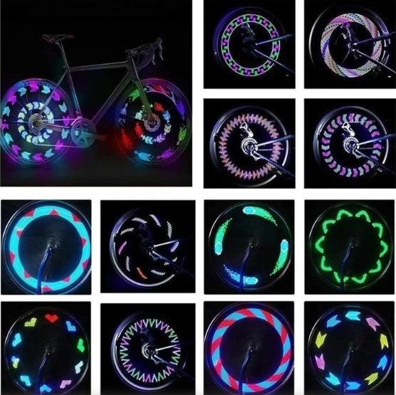 3D Bicycle Wheel LED Lights with 30 Patterns