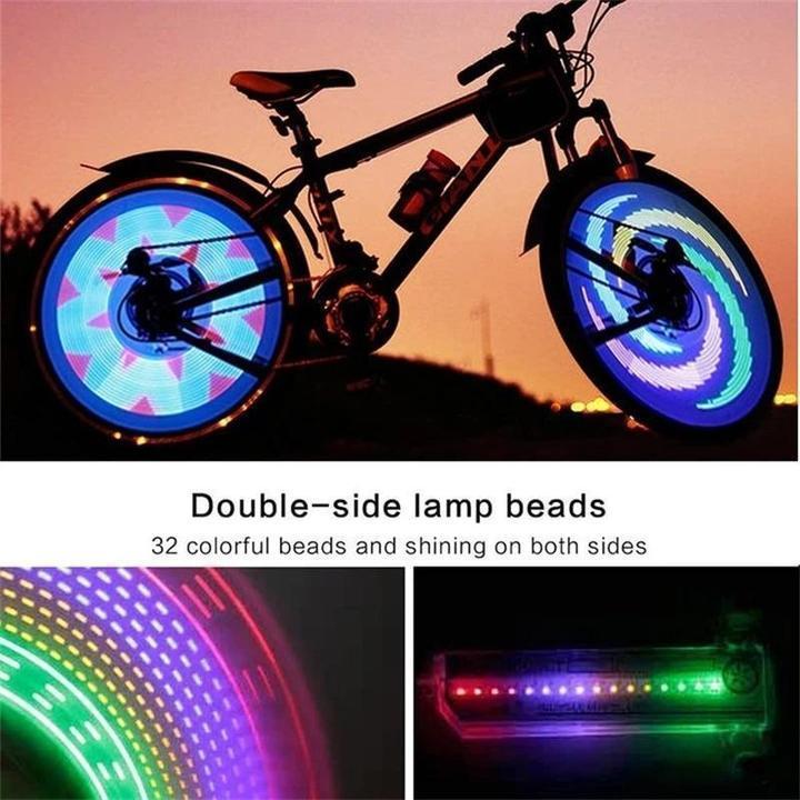 3D Bicycle Wheel LED Lights with 30 Patterns