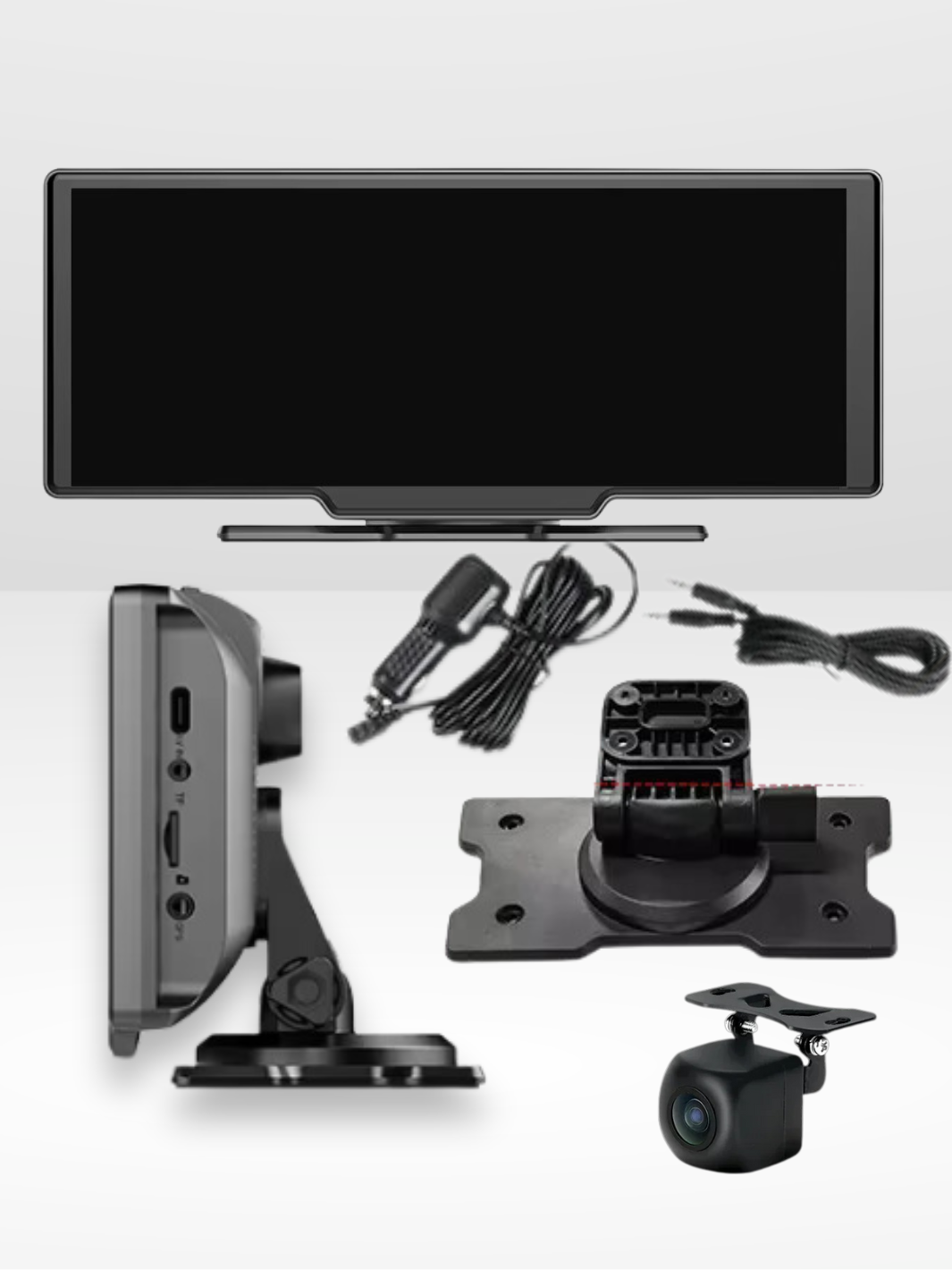 10.26" Wireless CarPlay Display with 4K Dashcam & Optional Rear Camera