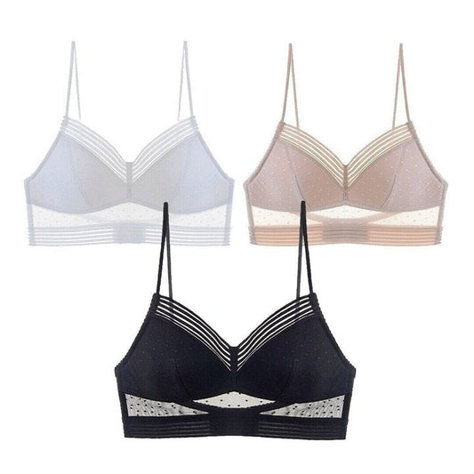 Wireless Back Support Lace Bra