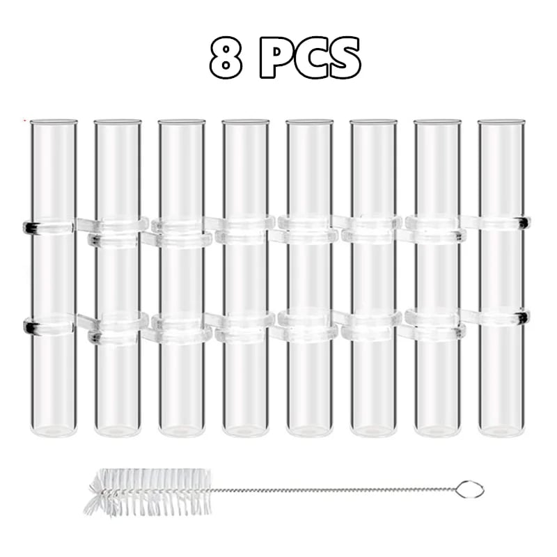 Adjustable Glass Tube Vases with Hinged Design for Modern Floral Displays