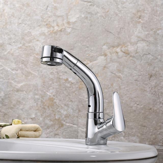 360-Degree Adjustable Pull-Out Shower Faucet