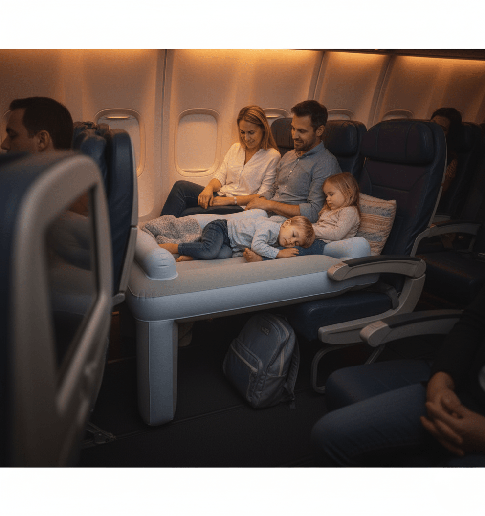 Inflatable Travel Bed for Kids – Cozy Comfort on Planes