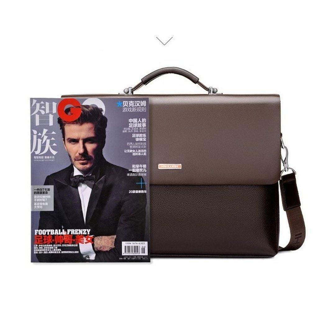 Men's Leather Briefcase for Business & Laptop
