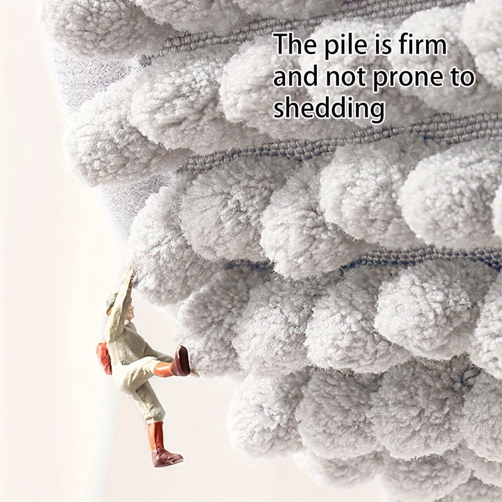 L-Shaped Non-Slip Corner Bath Mat for Showers, Soft & Absorbent, 40x40x80 cm