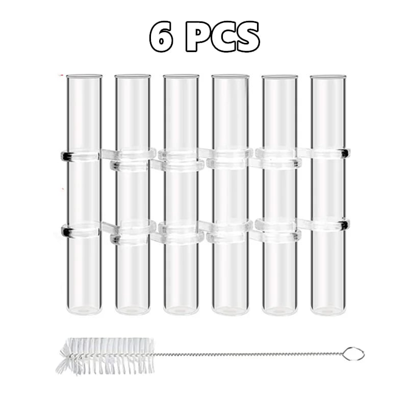 Adjustable Glass Tube Vases with Hinged Design for Modern Floral Displays