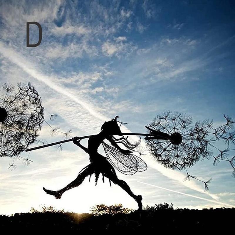 Steel Garden Fairy Dancing Statue