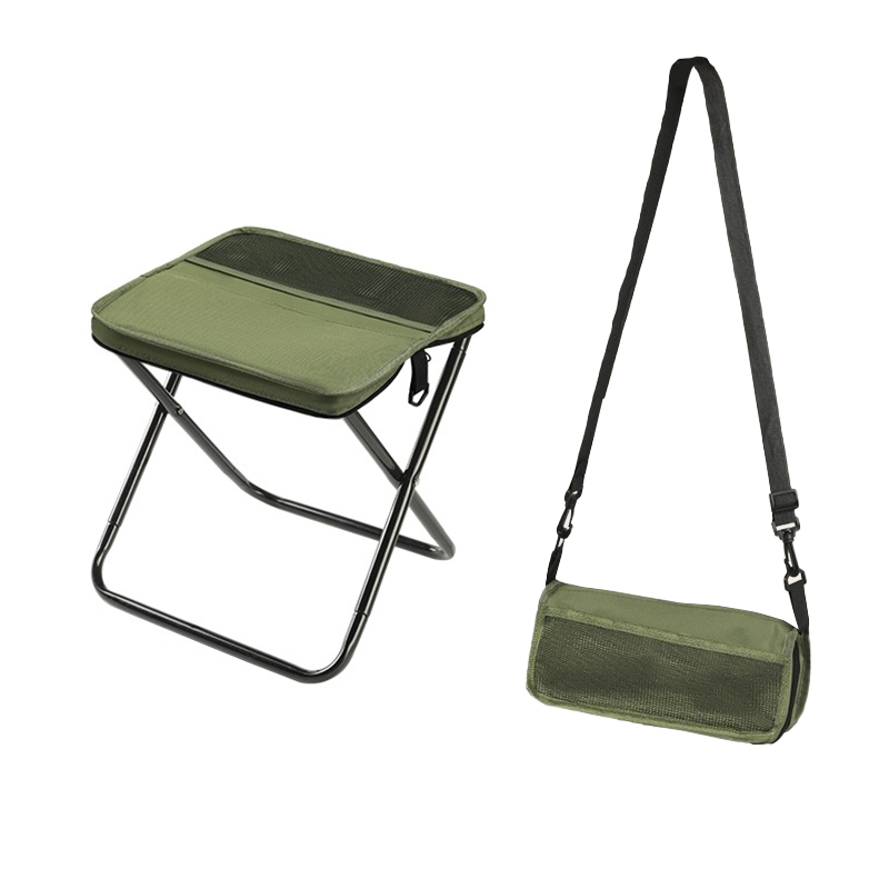 Portable Backpack with Integrated Folding Seat