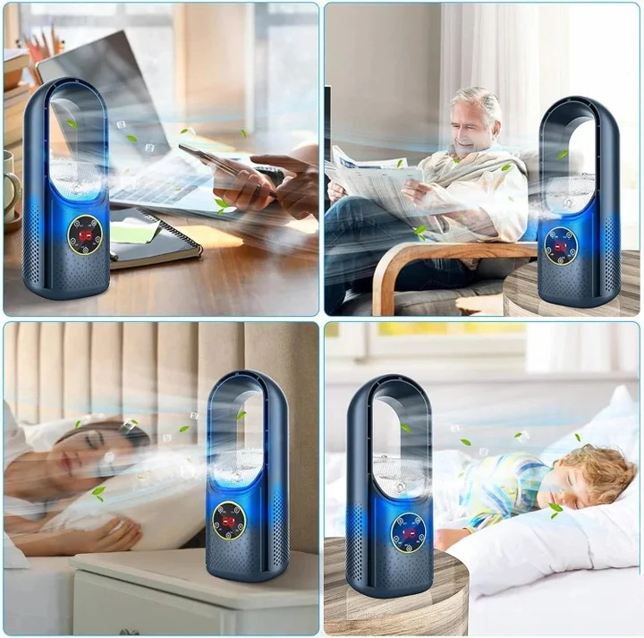 Blade-Free Quiet Portable Cooler for Efficient Airflow