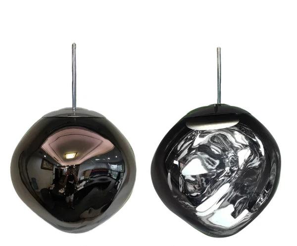 Scandinavian Glass Pendant Light | Modern Minimalist Design | Clear Finish