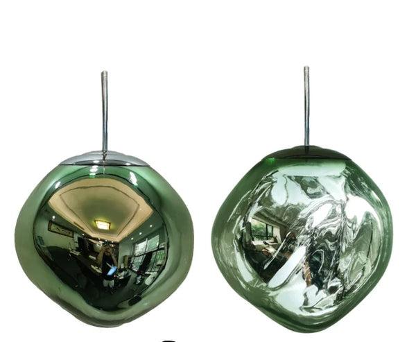 Scandinavian Glass Pendant Light | Modern Minimalist Design | Clear Finish