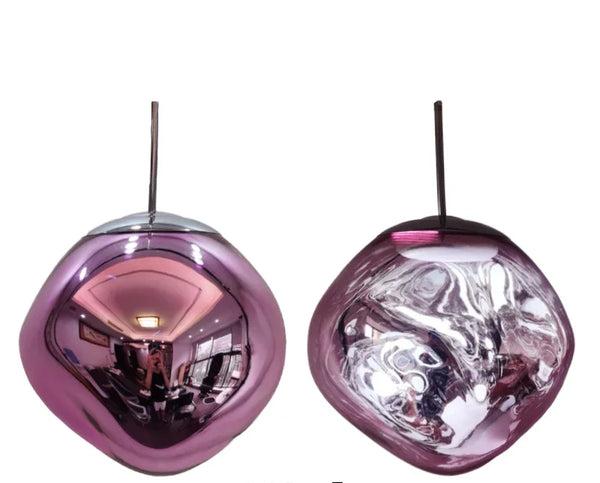 Scandinavian Glass Pendant Light | Modern Minimalist Design | Clear Finish