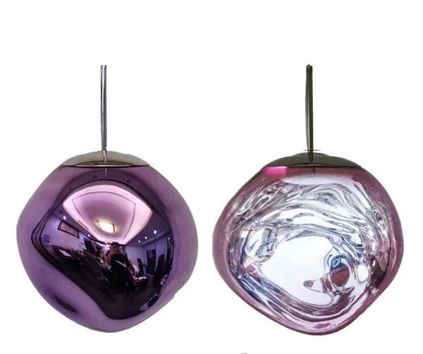 Scandinavian Glass Pendant Light | Modern Minimalist Design | Clear Finish