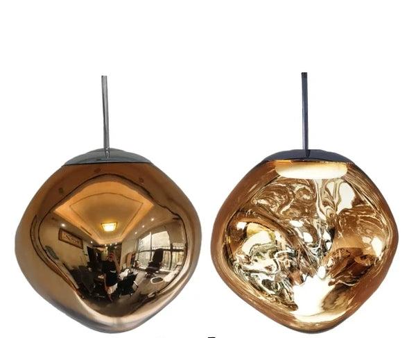 Scandinavian Glass Pendant Light | Modern Minimalist Design | Clear Finish