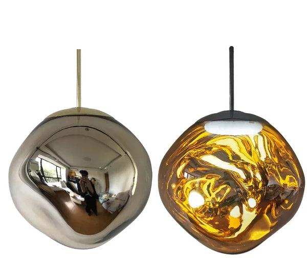 Scandinavian Glass Pendant Light | Modern Minimalist Design | Clear Finish