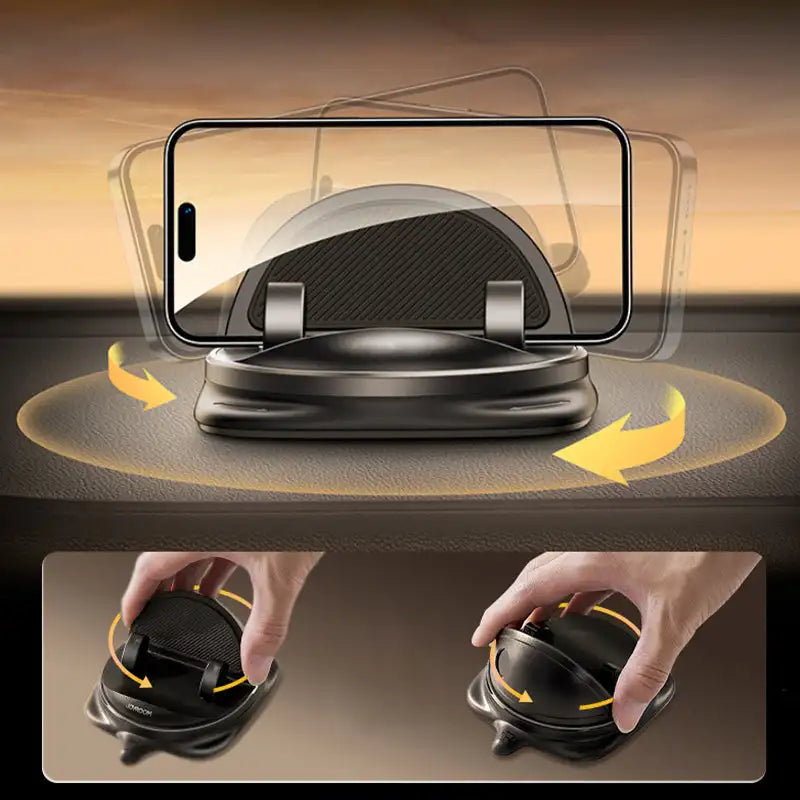 360° Rotating Car Phone Mount – Universal Adjustable Holder for All Smartphones