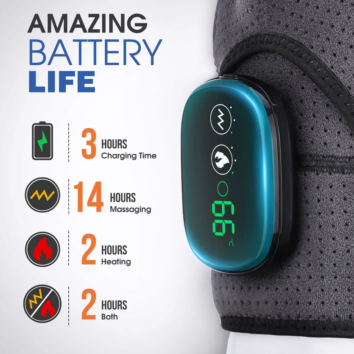Heated Vibration Shoulder Massager for Pain Relief and Relaxation