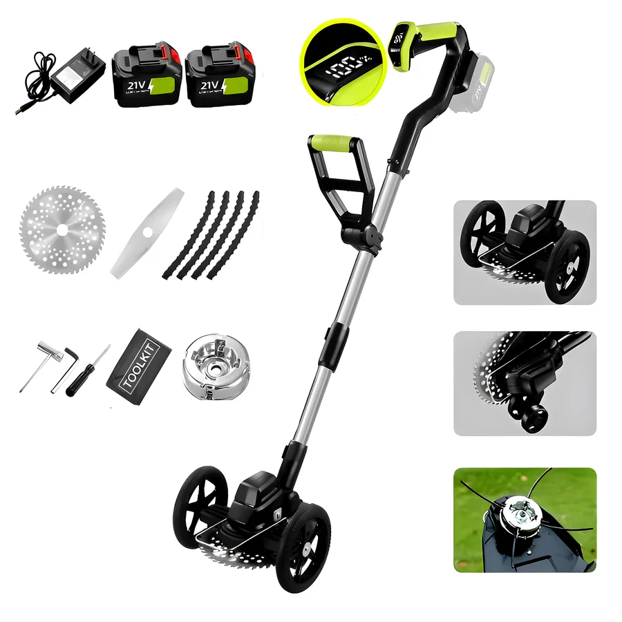 Cordless Weed Trimmer with Battery and Charger