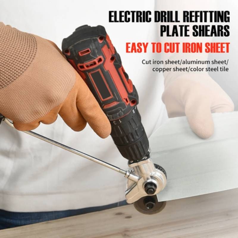 Heavy-Duty Drill Attachment for Precise Metal Cutting