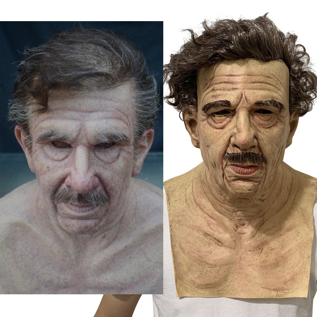 Old Man Latex Mask – Realistic Halloween Costume for Adults