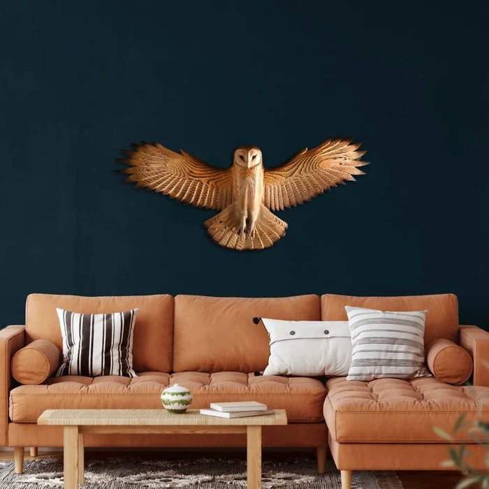 Majestic Owl Wooden Wall Art - Rustic Home Decor