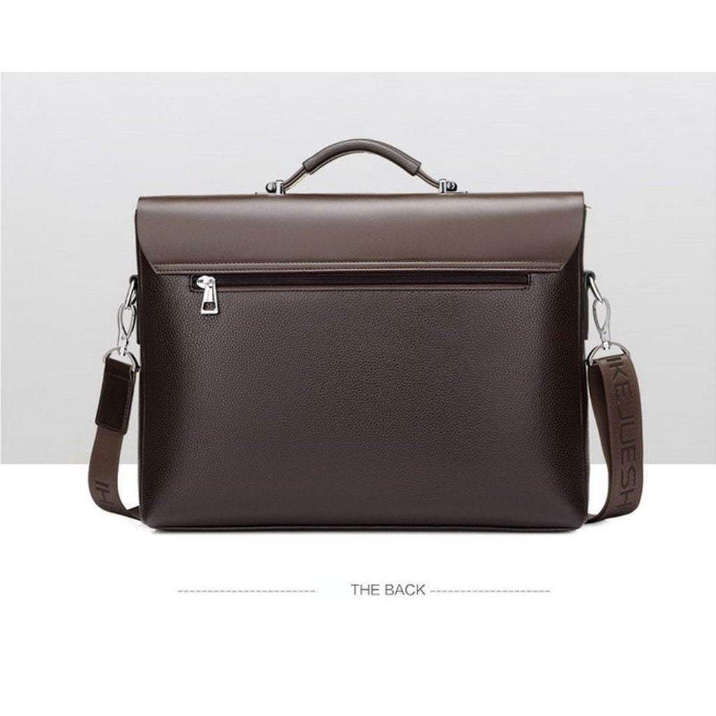 Men's Leather Briefcase for Business & Laptop