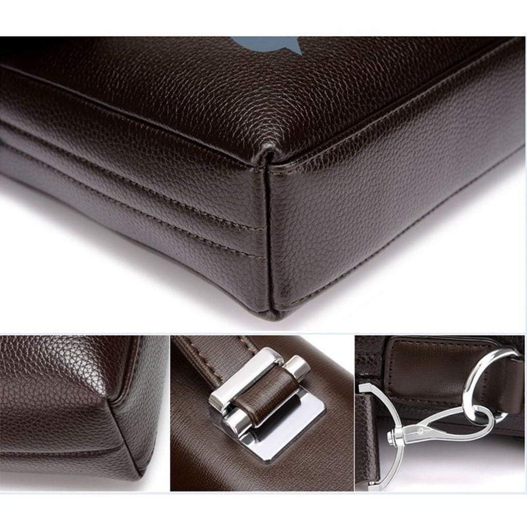 Men's Leather Briefcase for Business & Laptop
