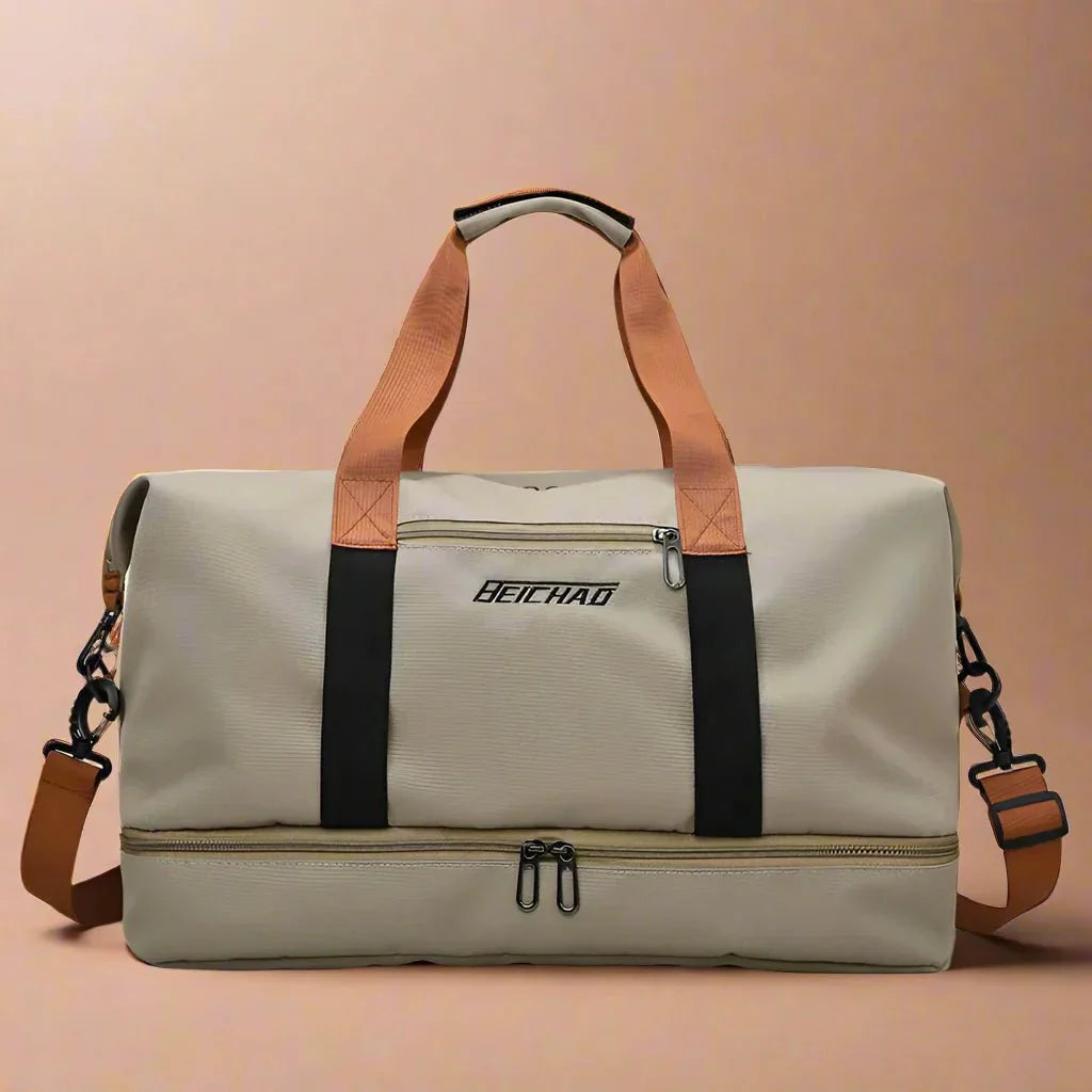 Waterproof Duffel Bag with Shoe Storage & Dry-Wet Separation