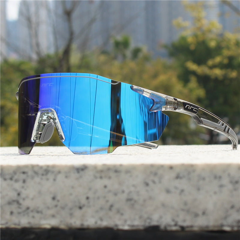Men's Polarized UV-Blocking Sports Sunglasses with Lightweight Frame