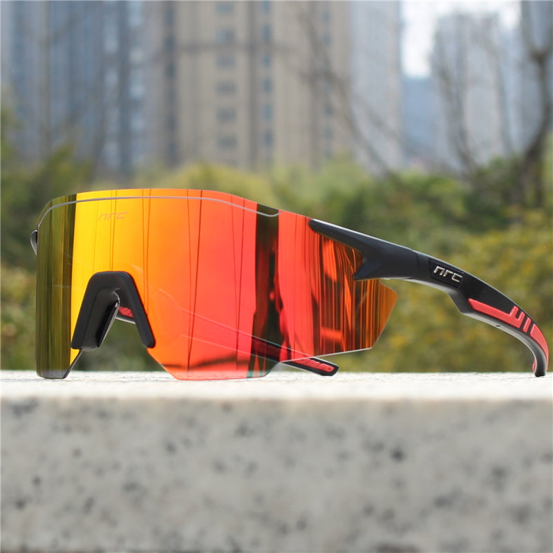 Men's Polarized UV-Blocking Sports Sunglasses with Lightweight Frame