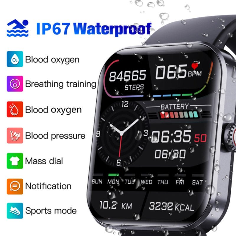 Blood Sugar Monitoring Smartwatch with Real-Time Glucose Tracking