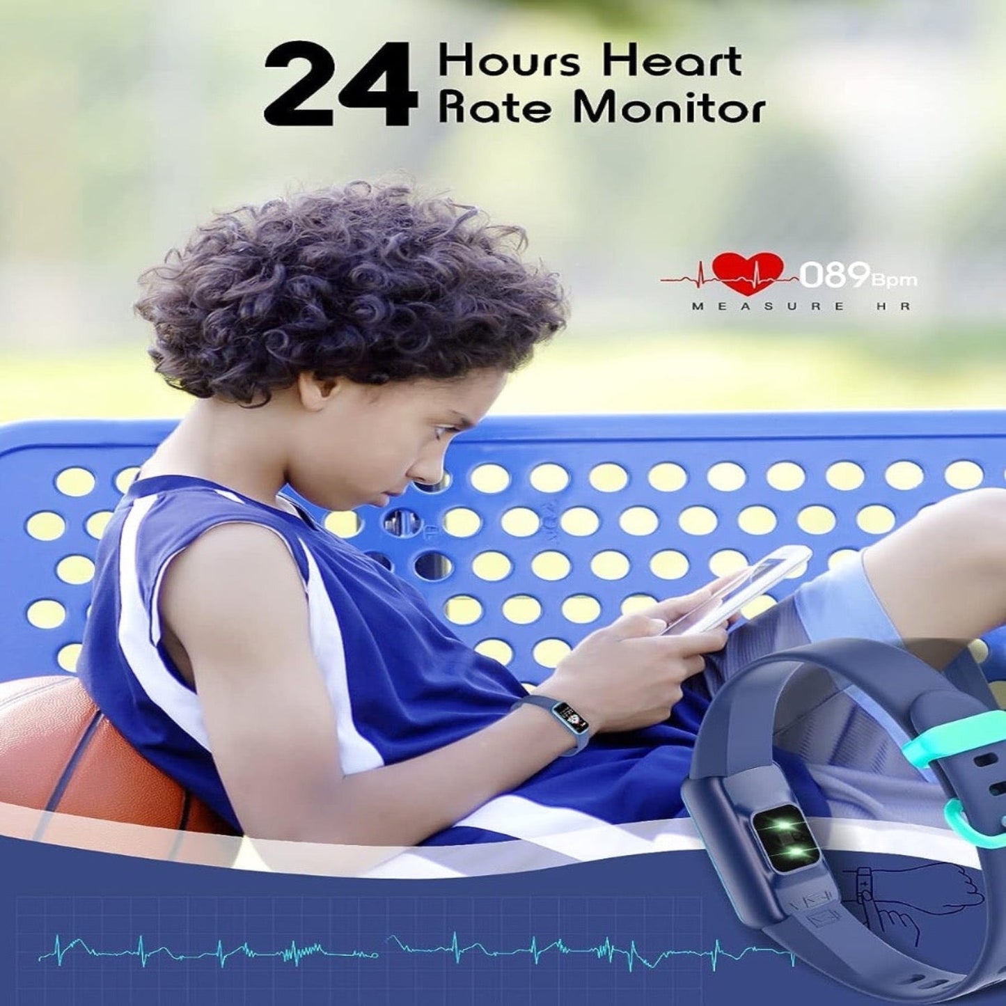 Kids Smart Fitness Watch – Activity Tracker with GPS & Heart Rate Monitor