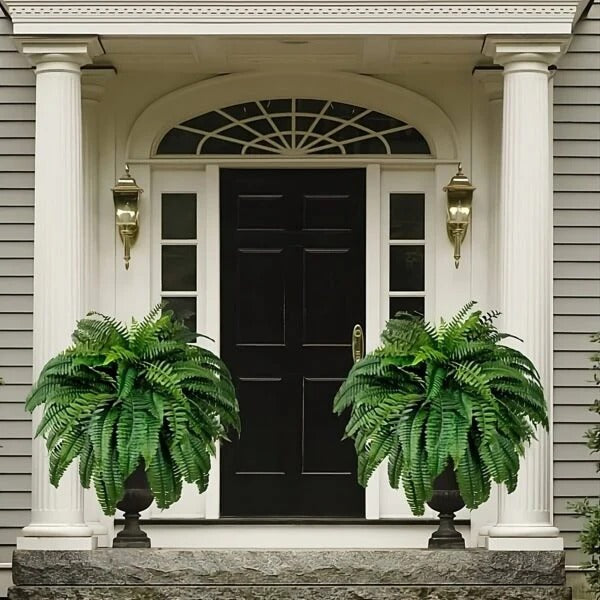 UV-Resistant Faux Boston Fern with Adjustable Stems