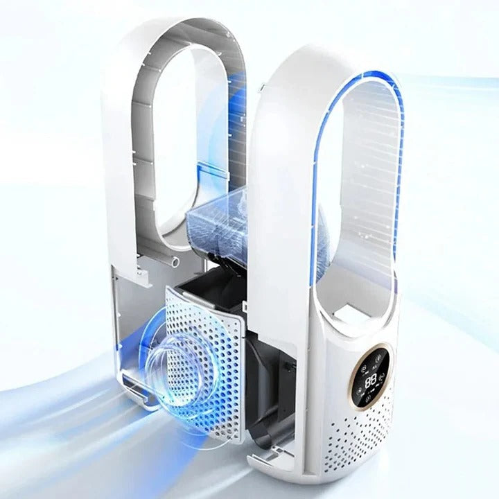 Blade-Free Quiet Portable Cooler for Efficient Airflow