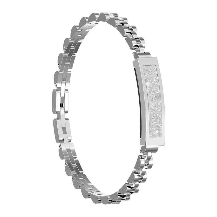 Smart Chain-Style Women's Fitness Tracker with Heart Rate and Sleep Monitor
