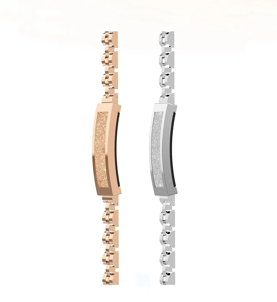 Smart Chain-Style Women's Fitness Tracker with Heart Rate and Sleep Monitor