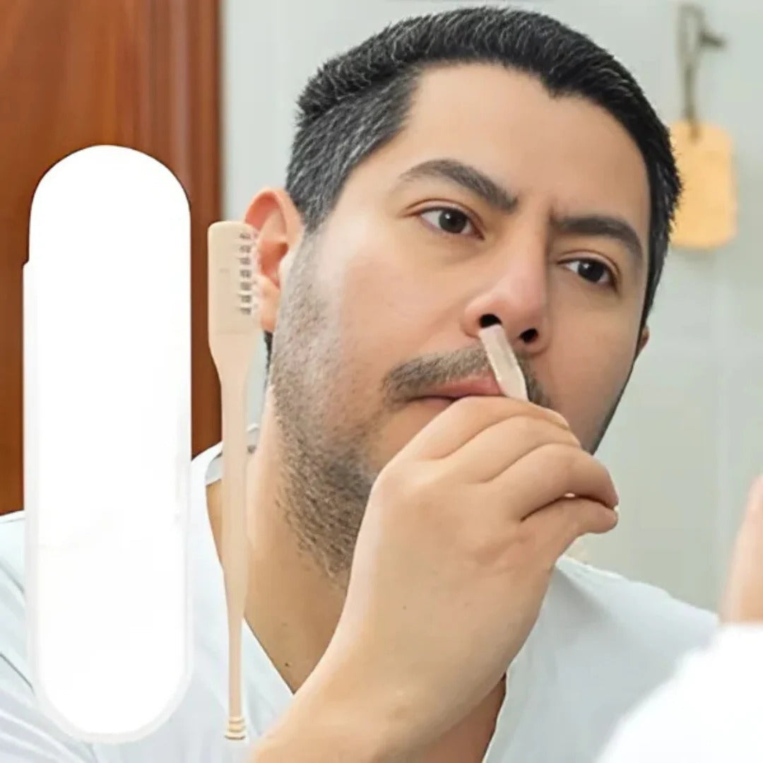 Compact 360° Rotating Nose Hair Trimmer for Precise Men’s and Women’s Grooming