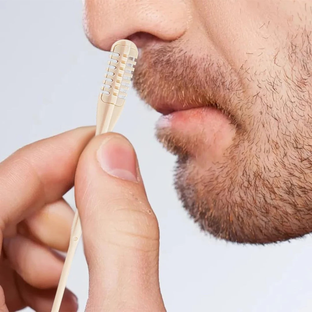Compact 360° Rotating Nose Hair Trimmer for Precise Men’s and Women’s Grooming