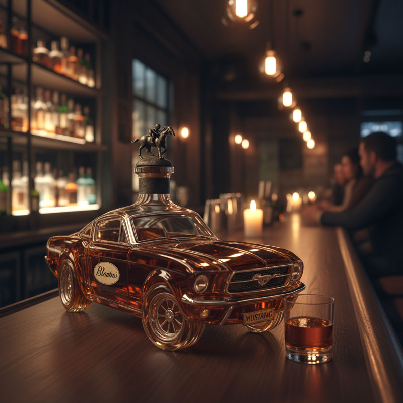 Mustang Car Design Whiskey Decanter