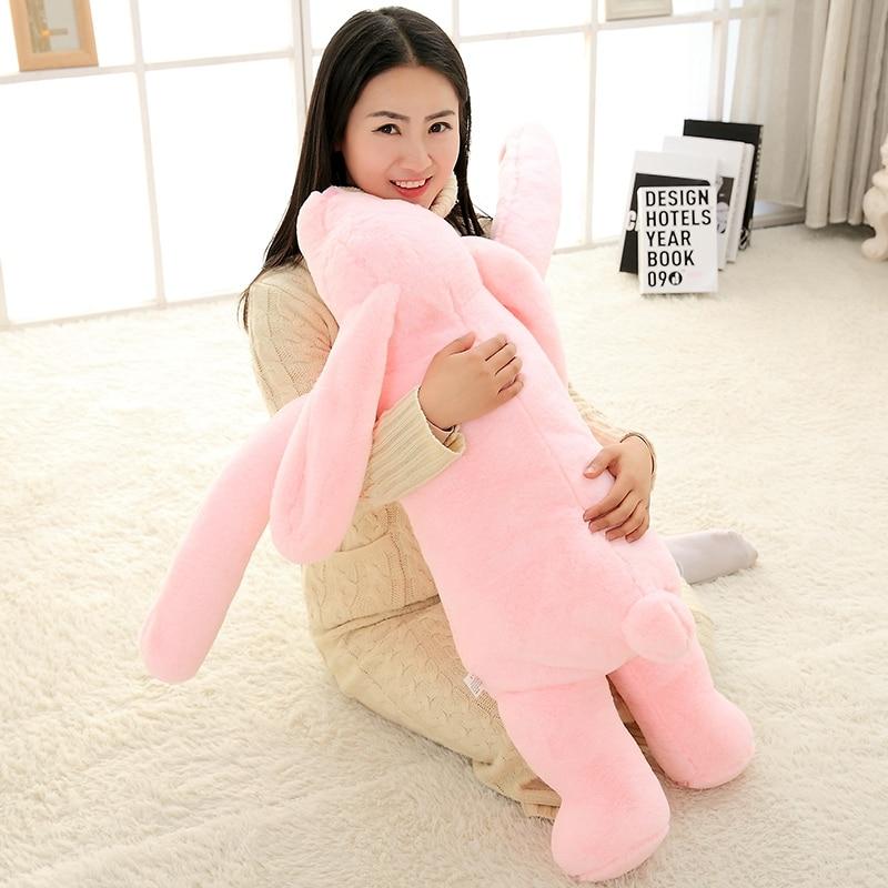 Oversized Fluffy Bunny Pillow