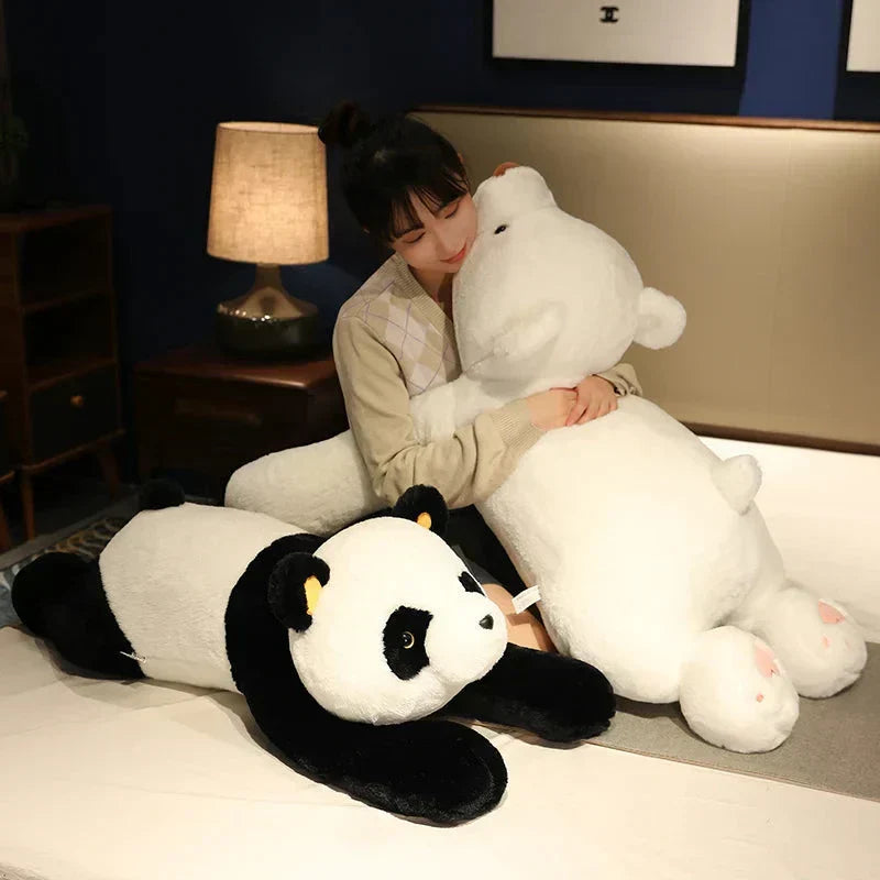 Giant Plush Bear Collection: Panda, Polar, and Brown Bear Cuddly Toys