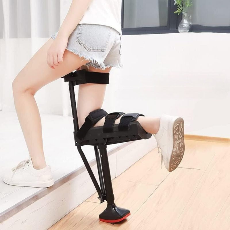 Hands-Free Knee Support Crutch