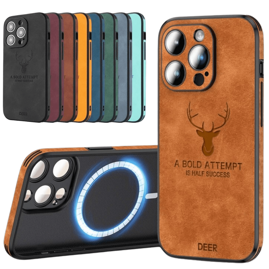 Premium Leather iPhone Case with Shock-Resistant Protection