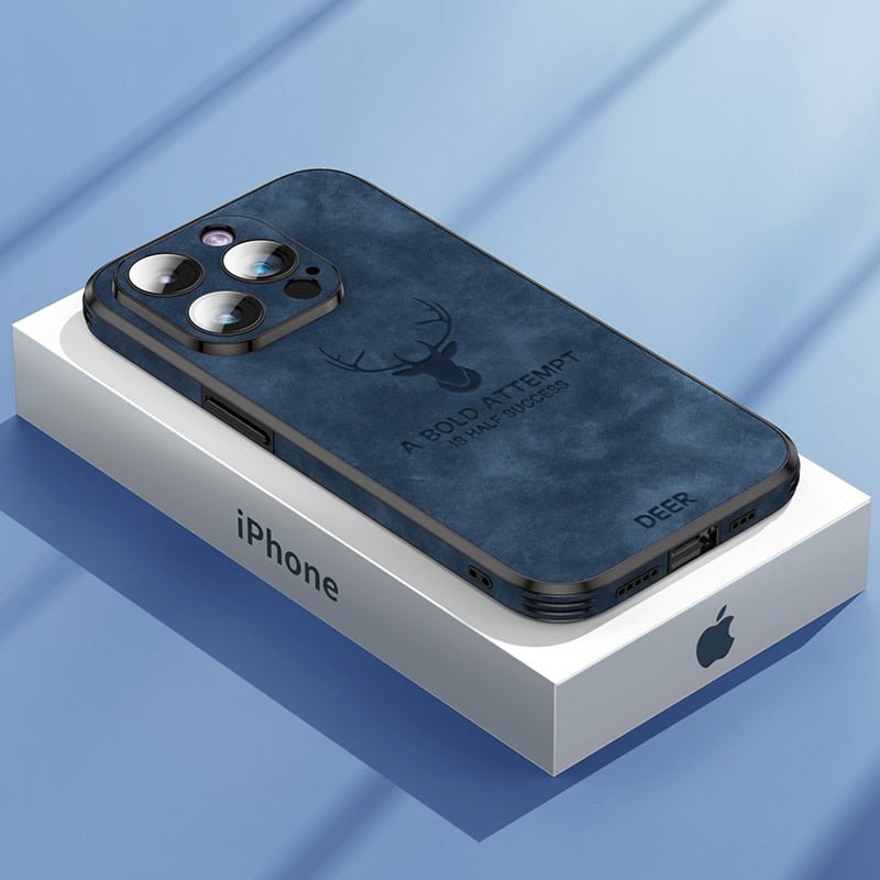 Premium Leather iPhone Case with Shock-Resistant Protection
