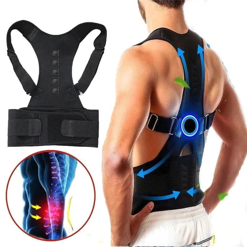 Magnetic Posture Corrector Brace - Unisex Adjustable Strap